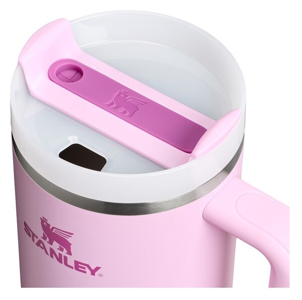 Rožnata termovka s slamico iz nerjavečega jekla 1,18 l Quencher H2.0 FlowState Tumbler Cherry Blossom – Stanley