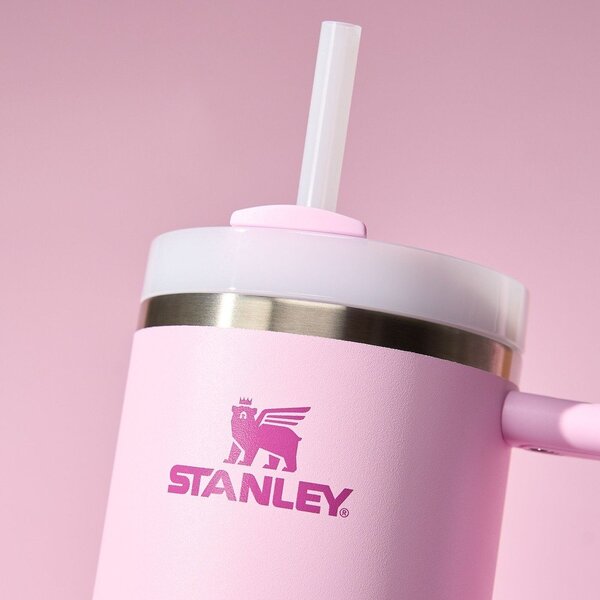 Rožnata termovka s slamico iz nerjavečega jekla 1,18 l Quencher H2.0 FlowState Tumbler Cherry Blossom – Stanley