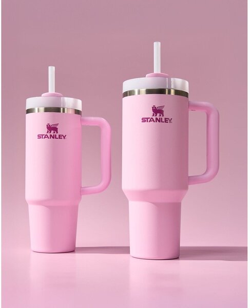 Rožnata termovka s slamico iz nerjavečega jekla 1,18 l Quencher H2.0 FlowState Tumbler Cherry Blossom – Stanley