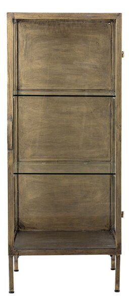 Kovinska vitrina v zlati barvi 45x110x40 cm Saone – Bloomingville