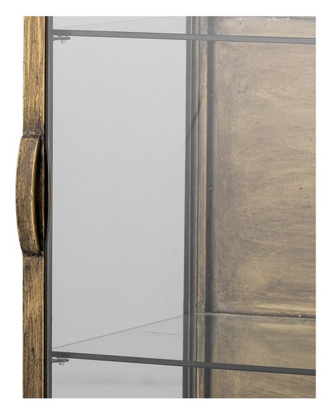Kovinska vitrina v zlati barvi 45x110x40 cm Saone – Bloomingville
