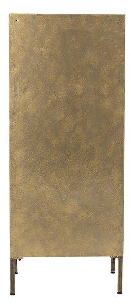 Kovinska vitrina v zlati barvi 45x110x40 cm Saone – Bloomingville