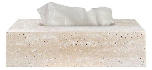 Kamnita škatla za robčke Travertine – Mette Ditmer Denmark