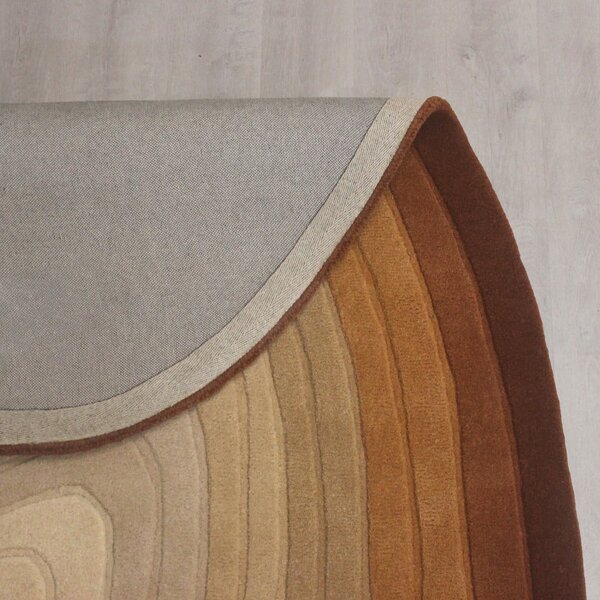 Opečnato oranžna volnena preproga 160x230 cm Puddle Ombre Wool – Flair Rugs