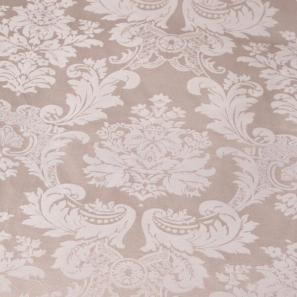 Bež podaljšana posteljnina za zakonsko posteljo iz damasta 230x220 cm Damask Jacquard – Catherine Lansfield