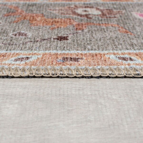 Svetlo zelena pralna preproga 152x230 cm Una Floral – Flair Rugs
