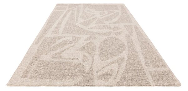 Kremno bela ročno tkana volnena preproga 160x230 cm Loxley – Asiatic Carpets