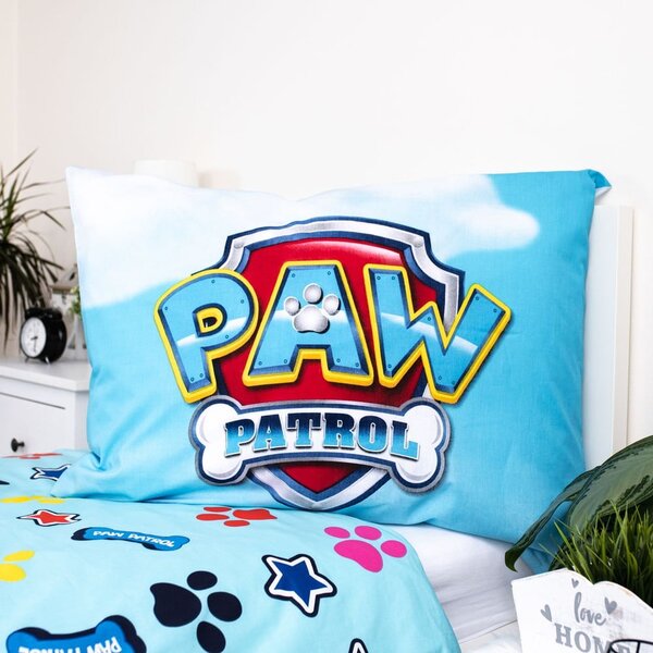 Enojna bombažna otroška posteljnina s svetlečim učinkom 140x200 cm Paw Patrol – Jerry Fabrics