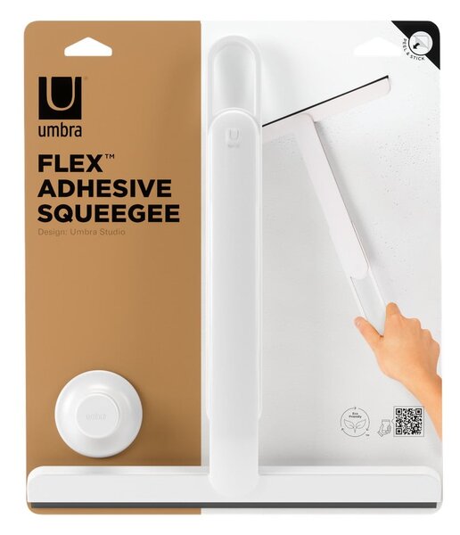 Bel brisalec za okna z držalom 40 cm Flex – Umbra