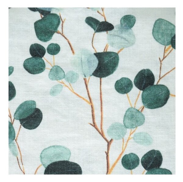 Belo- zelena lanena krpa Linen Tales Eucalyptus, 65 x 45 cm