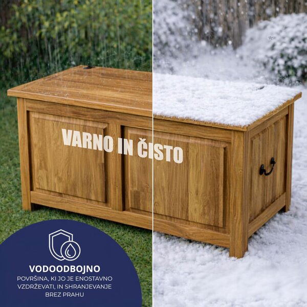 Lesena skrinja TOSCANA, 85x44x48cm, naravno rjava Casaria