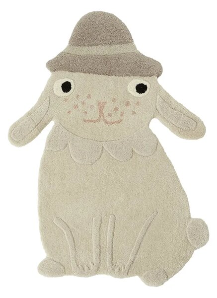 OYOY Volnena preproga OYOY Hapsi Rabbit 76 x 100 cm