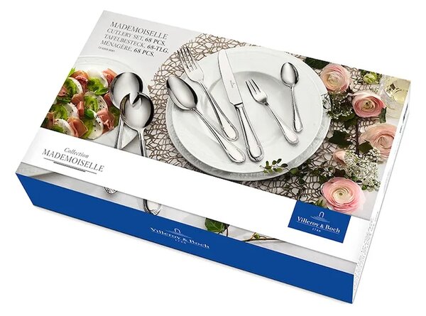 Villeroy & Boch Komplet jedilnega pribora za 12 oseb Villeroy & Boch Mademoiselle 68 elelemtów