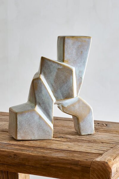 Bloomingville vaza dekorativna iz kamenine 23 x 26,5 x 9 cm