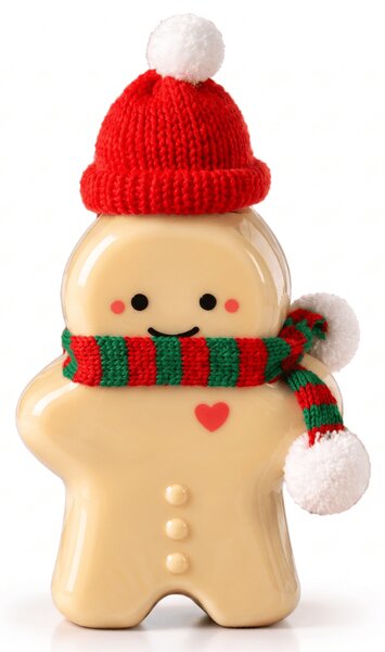 Steklenica za jajčni liker GINGER BUDDY 350 ml, rdeča/zelena