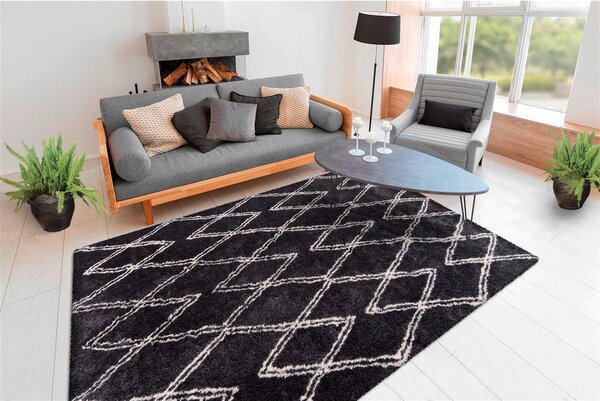 PREPROGA Z VISOKIM FLOROM Orlando 325 Anthrazit 80/150 cm antracit