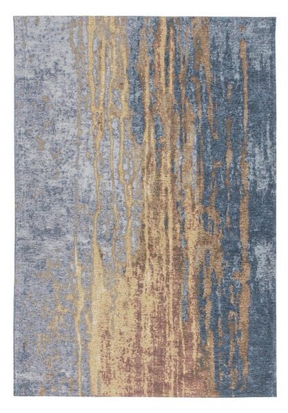 RAVNO TKANA PREPROGA Blaze 325 Beige / Blau 115/170 cm modra, bež