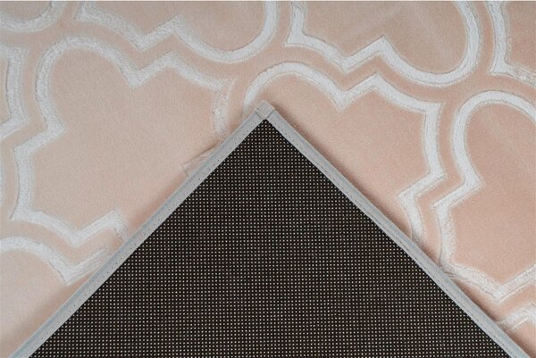 RAVNO TKANA PREPROGA Monroe 100 Creme 120/170 cm taftano krem barve
