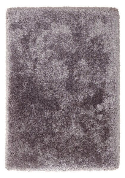 PREPROGA Z VISOKIM FLOROM Cosy 110 Silber 120/170 cm taftano srebrne barve