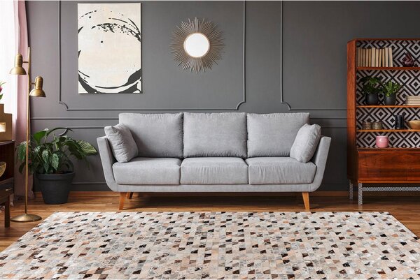 RAVNO TKANA PREPROGA Lavin 625 Silber / Multi 80/150 cm večbarvno, srebrne barve