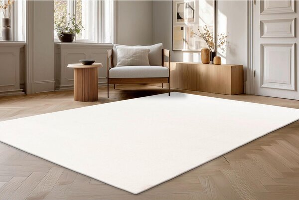 RAVNO TKANA PREPROGA 80/140 cm tkano bela
