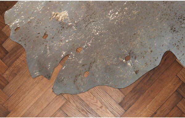 RAVNO TKANA PREPROGA Glam 110 Elfenbein / Gold krem barve, zlate barve