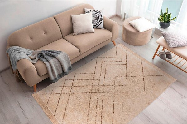 PREPROGA Mylen 425 Creme / Braun 120/170 cm rjava, krem barve