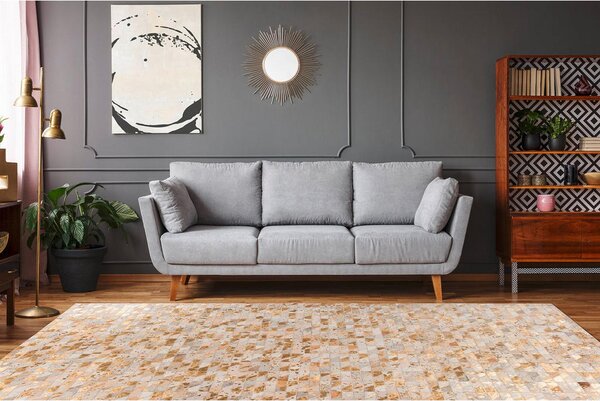 RAVNO TKANA PREPROGA Lavin 725 Gold / Multi 120/170 cm večbarvno, zlate barve