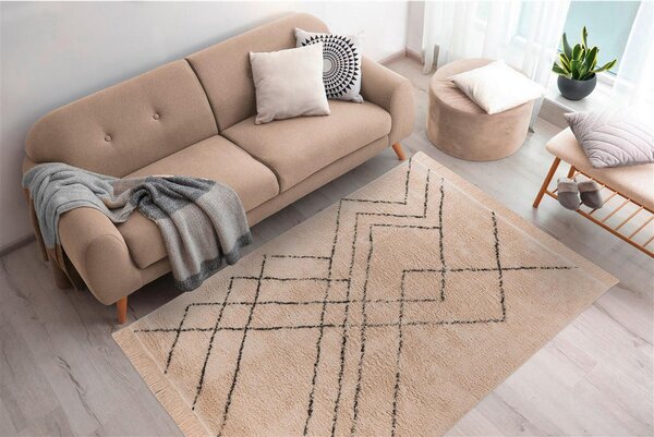 PREPROGA Mylen 625 Creme / Schwarz 120/170 cm krem barve, črna