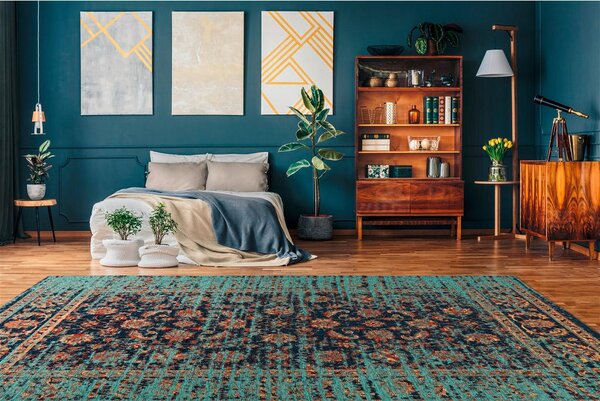 PREPROGA Charme 225 Multi / Blau 80/150 cm tkano modra, večbarvno