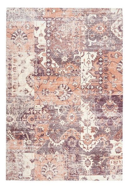 TEKAČ Indiana 425 Multi / Terra 80/150 cm tkano večbarvno, terakota