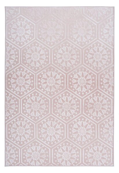 RAVNO TKANA PREPROGA Monroe 225 Rosa 120/170 cm taftano roza