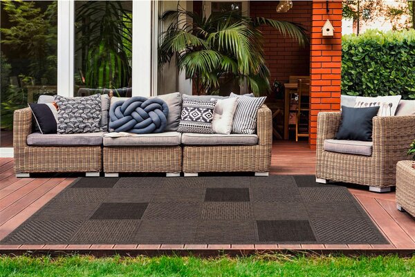 RAVNO TKANA PREPROGA Indonesia - Sulawesi Taupe 80/150 cm rjava