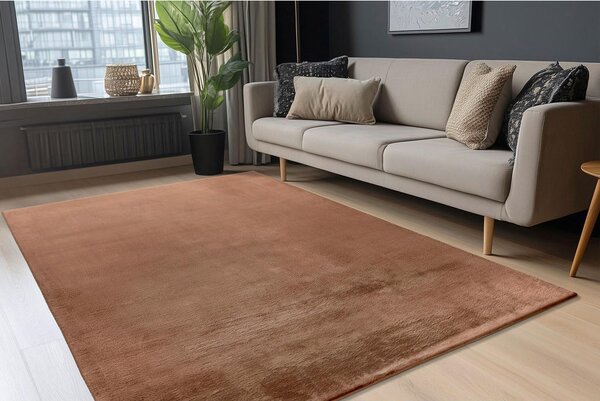 PREPROGA Z VISOKIM FLOROM 80/150 cm tkano rjava