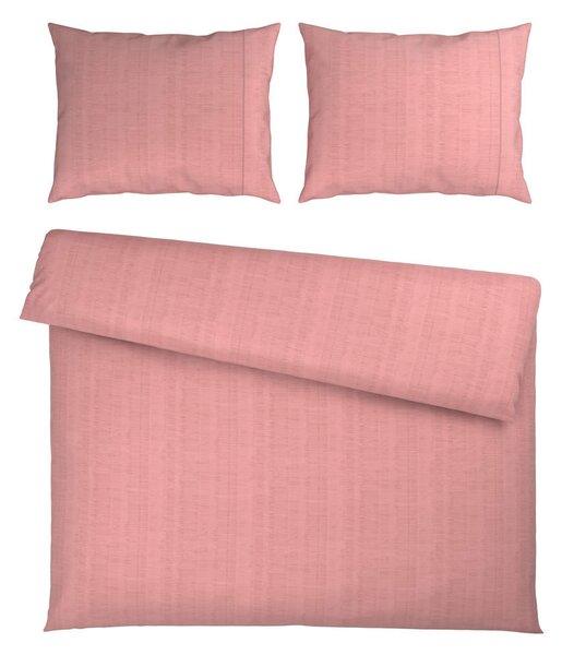 POSTELJNINA Mavie 200/200 cm saten srebrne barve, pink