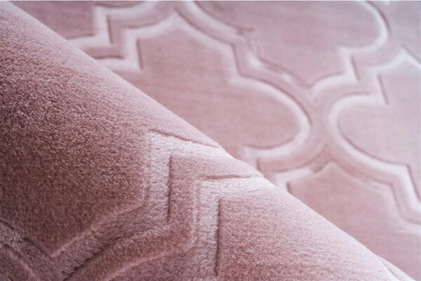 RAVNO TKANA PREPROGA Monroe 100 Rosa 120/170 cm taftano roza