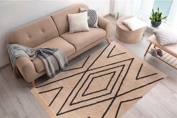 PREPROGA Mylen 525 Creme / Schwarz 120/170 cm krem barve, črna