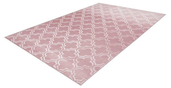 RAVNO TKANA PREPROGA Monroe 100 Rosa 120/170 cm taftano roza