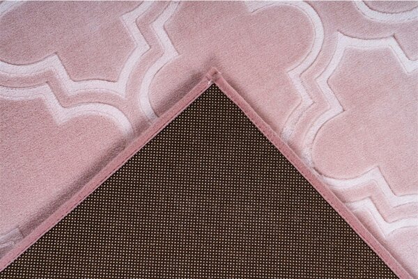 RAVNO TKANA PREPROGA Monroe 100 Rosa 120/170 cm taftano roza
