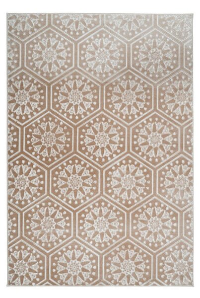 RAVNO TKANA PREPROGA Monroe 225 Taupe 120/170 cm taftano rjavosiva
