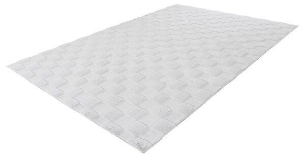 RAVNO TKANA PREPROGA 80/150 cm tkano srebrne barve