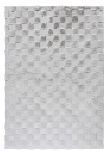 RAVNO TKANA PREPROGA 80/150 cm tkano srebrne barve