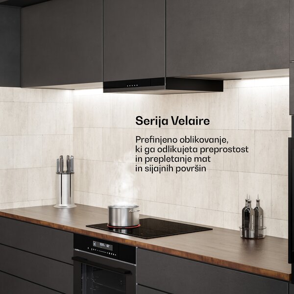 Klarstein Velaire steklokeramična kuhalna plošča | elegantna, minimalistična, zmogljiva | 4 kuhalne cone | 6700 W | 60 cm