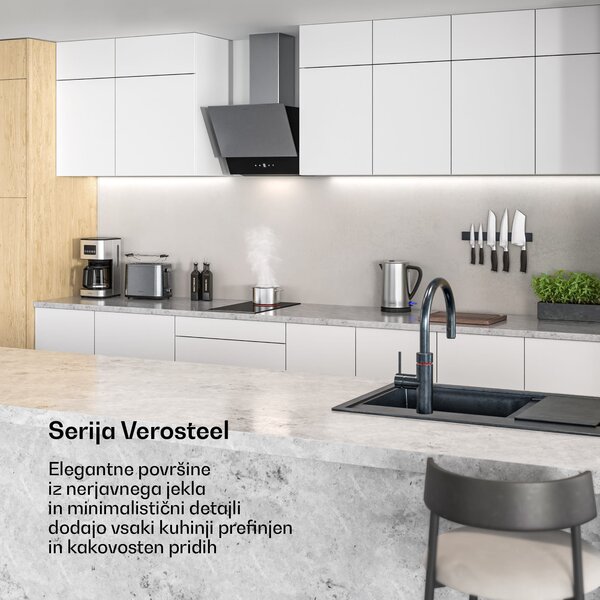 Klarstein Verosteel steklokeramična kuhalna plošča | Minimalistična, zmogljiva | 2 kuhališči | 3000 W | 30 cm