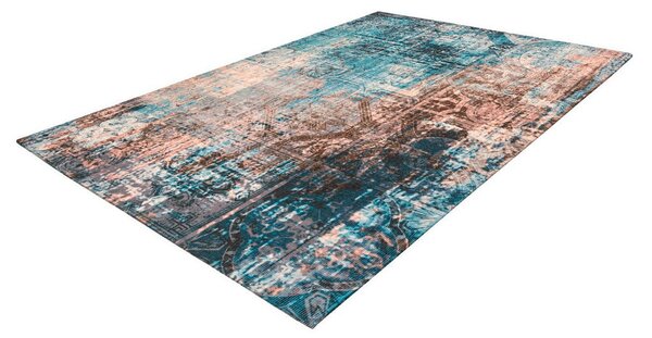 TEKAČ Indiana 300 Blau / Braun 80/150 cm tkano modra, rjava