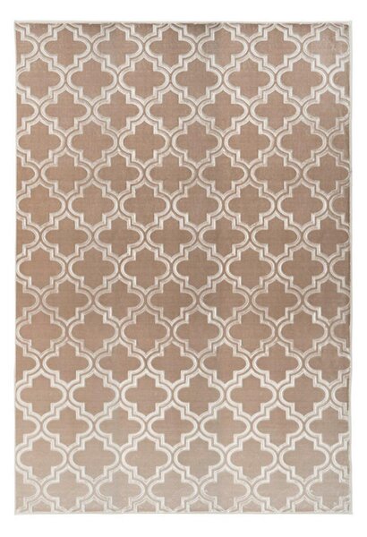 RAVNO TKANA PREPROGA Monroe 100 Taupe 120/170 cm taftano rjavosiva