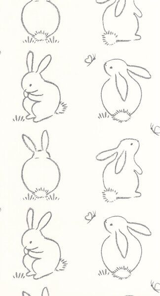 Otroška tapeta Funny Bunny 3 barve