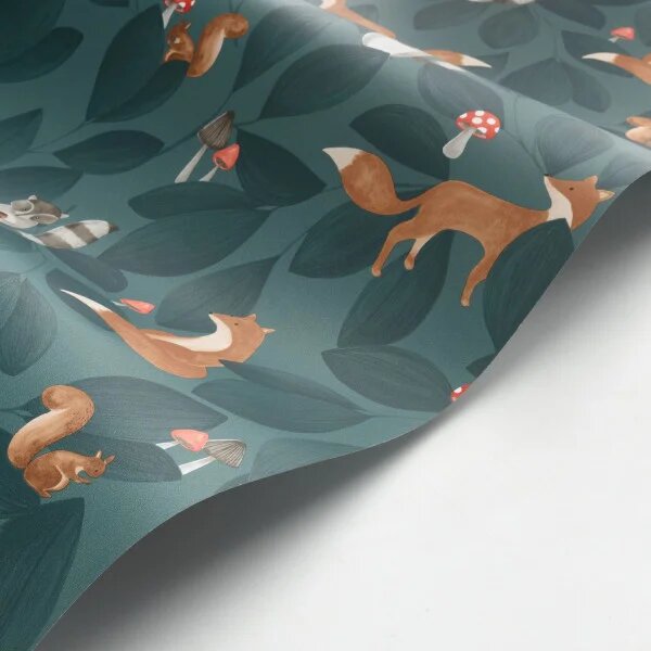 Otroška tapeta Woodland Friends 4 barve