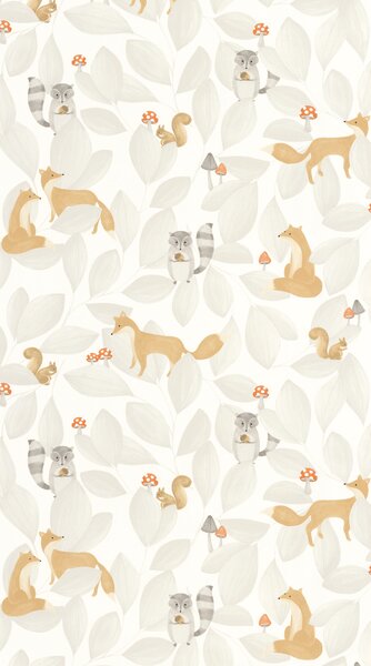Otroška tapeta Woodland Friends 4 barve