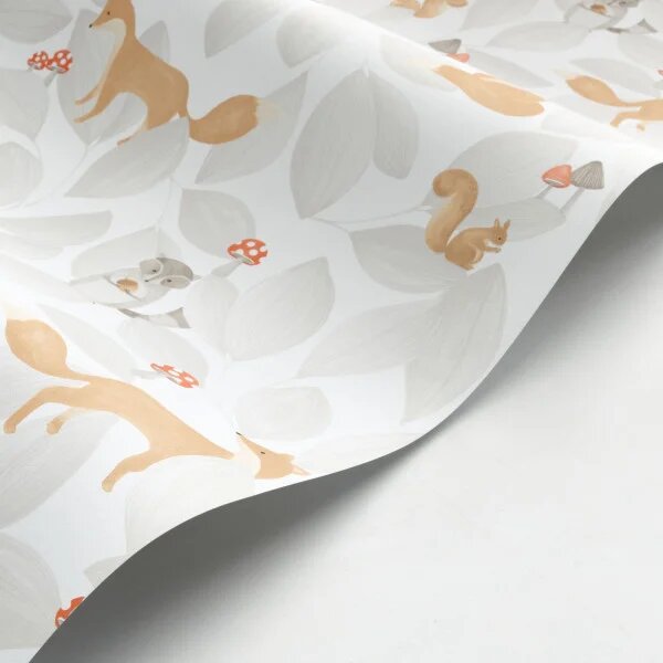 Otroška tapeta Woodland Friends 4 barve
